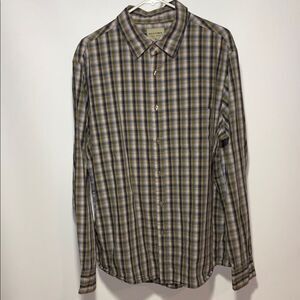 Sonoma Green and Blue Plaid Button Down Shirt